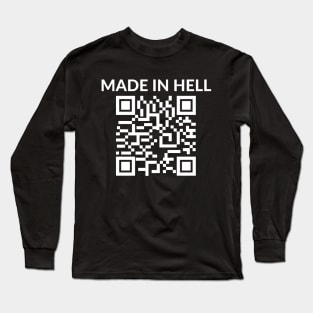 made in hell barcode Long Sleeve T-Shirt